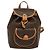 Céline CELINE Macadam Canvas Backpack PVC Leather Brown Gold Auth yk19307 Golden - view 13