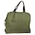 PRADA Borsa a mano in nylon verde argento Auth 139545