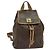 Céline CELINE Macadam Canvas Backpack PVC Leather Brown Gold Auth hk2918 Golden