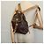 Céline CELINE Macadam Canvas Backpack PVC Leather Brown Gold Auth hk2918 Golden - view 23