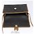 Borsa a spalla in tela a nido d'ape PVC nera e dorata Auth BA4862 Christian Dior Nero D'oro - vista 18