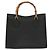 Borsa a mano in pelle nera e oro GUCCI Bamboo 002 2122 0260 Auth ep10191 Nero D'oro - vista 13