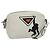 Prada Bolsa de Ombro de Couro Branca Prata Auth BA5096 Branco