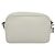 Prada Bolsa de Ombro de Couro Branca Prata Auth BA5096 Branco - vista 2