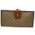 Céline Vintage Celine Paris Monogram Leather Wallet beige