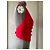 Bustier Corsetto Dior in Seta e Cotone Rosso - vista 3