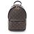 Zaino Palm Springs PM Louis Vuitton Marrone Nero