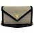 Céline Borsa a Spalla in Tela e Pelle Celine Triomphe Nero Crudo - vista 2