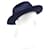Cappello in pelle e feltro Rabbit di Hermès Blu Blu navy  - vista 1