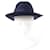 Cappello in pelle e feltro Rabbit di Hermès Blu Blu navy  - vista 2