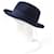 Cappello in pelle e feltro Rabbit di Hermès Blu Blu navy  - vista 3