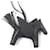 Hermès Hermes Rodeo Charm Pegasus Anyo Miro Key Ring Black  - view 4
