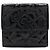Cartera de cuero patentado de la línea Icon de Chanel Negro