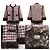 Conjunto de piel de conejo de tweed de Chanel Castaño Roja - vista 3
