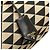 Symbole Prada braune bestickte Canvas Triangolo-Symbol Einkaufstasche - Ansicht 9