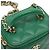 Vanity Chanel Mini CC Verde in Pelle di Agnello Trapuntata con Manico e Catena - vista 10