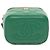 Vanity Chanel Mini CC Verde in Pelle di Agnello Trapuntata con Manico e Catena - vista 3