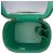Vanity Chanel Mini CC Verde in Pelle di Agnello Trapuntata con Manico e Catena - vista 4