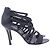 Manolo Blahnik geflochtene Gladiator Sandaletten aus schwarzer Baumwolle