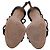 Manolo Blahnik geflochtene Gladiator Sandaletten aus schwarzer Baumwolle - Ansicht 7