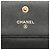 Chanel Coco Button Leder Dreifach-Brieftasche Schwarz - Ansicht 8