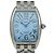 Autre Marque Franck Muller Tonneau Curvex Edelstahl Uhr Blau