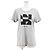 Céline Camiseta Celine Signature de algodón Negro Gris