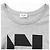 Céline Camiseta Celine Signature de algodón Negro Gris - vista 6