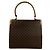 Céline Borsa 2way in pelle e PVC Celine Macadam Triomphe Marrone - vista 5