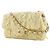 Borsa a Spalla Chanel Mini Matelassé in Tweed Giallo - vista 3