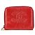 Timeless Monedero de piel de caviar Chanel Coco Mark Roja