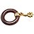 Ring Anello per sciarpa Hermès Etoile Voyage in legno Marrone - vista 3