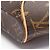 Pochette Mini Ellipse Louis Vuitton Marrone Monogramma - vista 6
