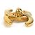 Spilla in metallo dorato Chanel Coco Mark D'oro - vista 2