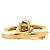 Spilla in metallo dorato Chanel Coco Mark D'oro - vista 3
