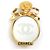 Spilla in metallo dorato a specchio Coco Mark di Chanel D'oro
