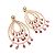 Autre Marque Pendientes de oro rosa, diamantes y turmalinas. - vista 2