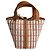 Hermès Picotin 18 Canvas Lock Abdeckung Quadrat Eimerhandtasche Karamell - Ansicht 4