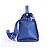 Bolsa de couro Diorever Medium 2Way da Dior em azul - vista 3