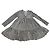 Autre Marque Fließendes Schwarz und Off-White Bedrucktes Kleid - Genesis. Größe 1 (38-40) Aus weiß