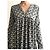 Autre Marque Fließendes Schwarz und Off-White Bedrucktes Kleid - Genesis. Größe 1 (38-40) Aus weiß - Ansicht 14