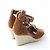 COACH KELSI SDE WEDGE Sandales à talon en daim - vue 3