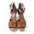 COACH KELSI SDE WEDGE Sandales à talon en daim - vue 4