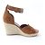 COACH KELSI SDE WEDGE Sandales à talon en daim - vue 6