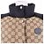 Chaleco de plumas de lona de algodón GG Gucci Castaño - vista 4