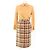 Conjunto de 3 piezas de tweed Chanel Castaño - vista 4