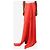Autre Marque Rotes Seiden-Maxikleid - Größe UK 8