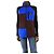 Autre Marque Fleece-Weste in Blau und Bordeaux mit Farbblock - Größe XS
