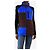 Autre Marque Fleece-Weste in Blau und Bordeaux mit Farbblock - Größe XS - Ansicht 3