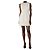Adam Lippes Creme ärmelloses Tweed-Midi-Kleid - Größe UK 6 Roh